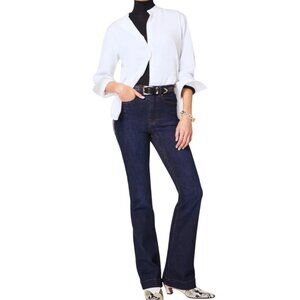 SPANXsculpt  ReDefine High Waist Flare Leg Jeans Size 6 Dark Indigo